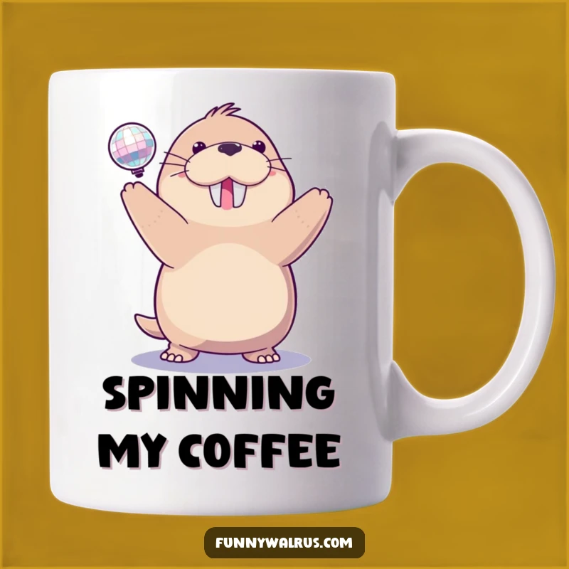 Funny Disco Walrus Mug: Dance Your Day Away with This Fun Gift