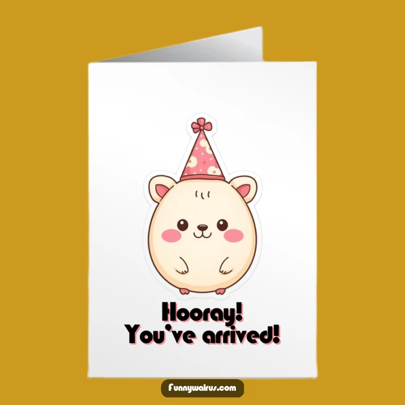 Free Printable Congrats Card: Round Animal Party Hat, Cheerful Downloadable Gift